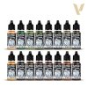 Vallejo 70261 German Camouflage Uniforms WWII - Model Color Set 16x18ml 